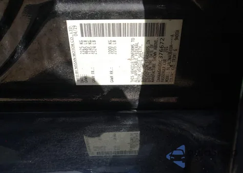 2019 Nissan Maxima 3.5 Sv from USA, damaged, VIN 1N4AA6AV0KC376672
